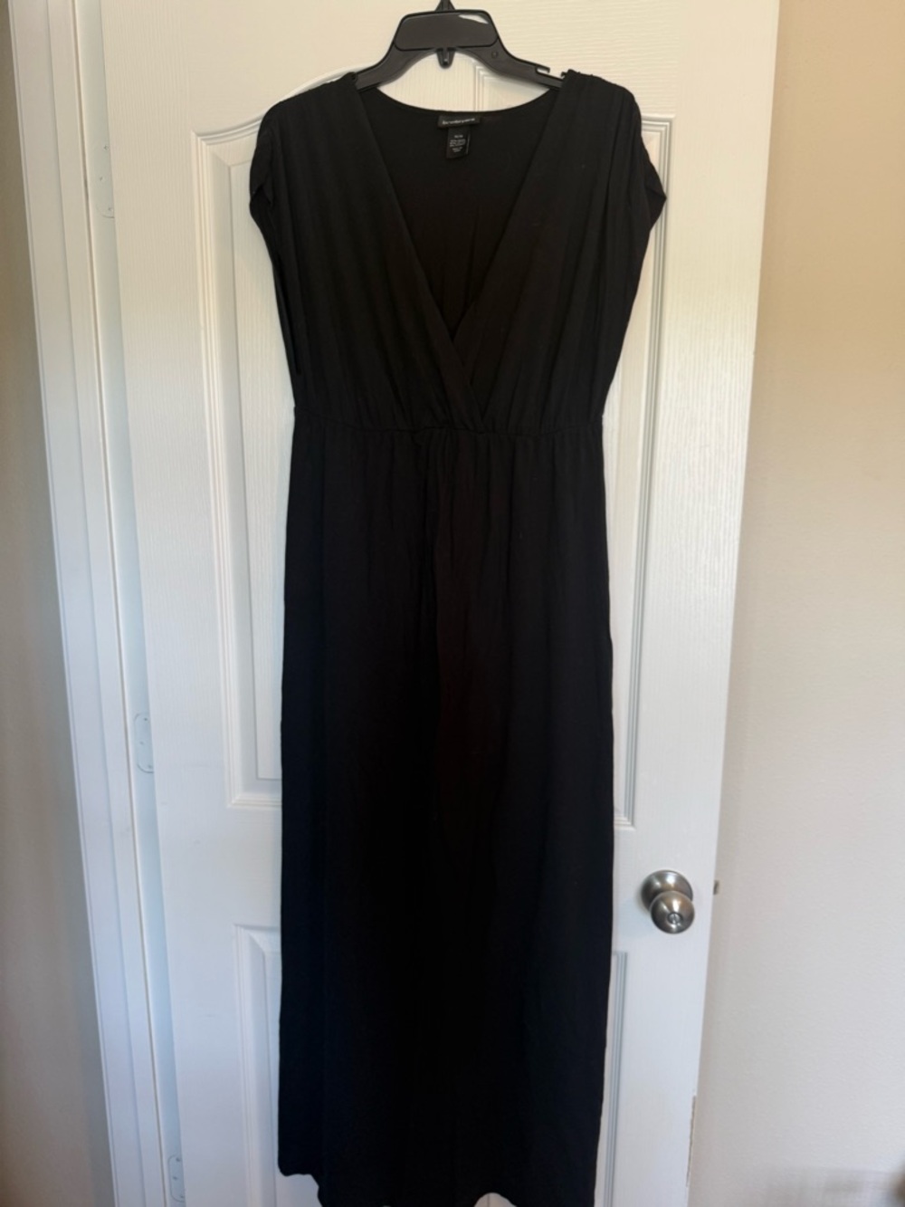 Lane Bryant Black V-Neck Maxi Dress
